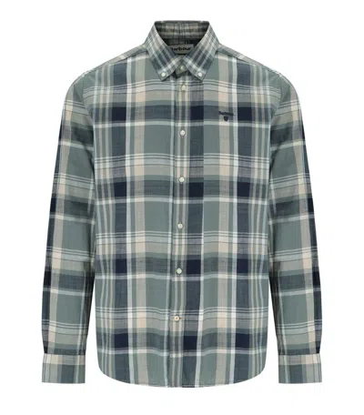 Barbour Kidd Vintage Teal Shirt In Green