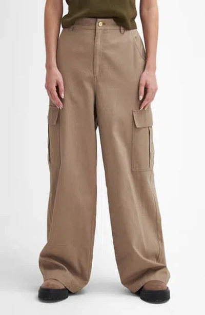Barbour Kinghorn Cotton Trousers In Brown