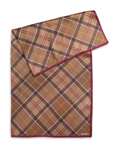 Barbour Kinsale Tartan Head Scarf In Yellow