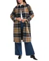 Barbour Kira Checked Single-breasted Coat In Multi