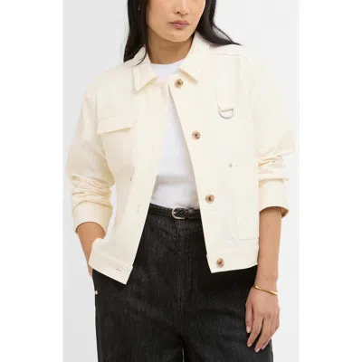 Barbour Kirby Knit Overshirt In Neutral