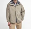 Barbour Kirkhill Showerproof Jacket In Concrete In Green