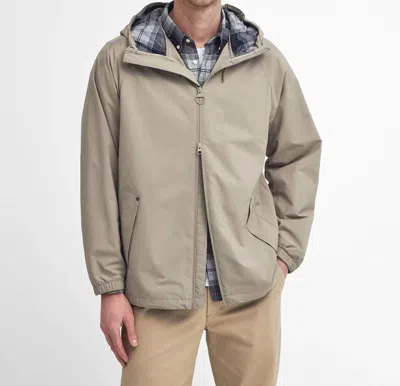 Barbour Kirkhill Showerproof Jacket In Concrete In Green