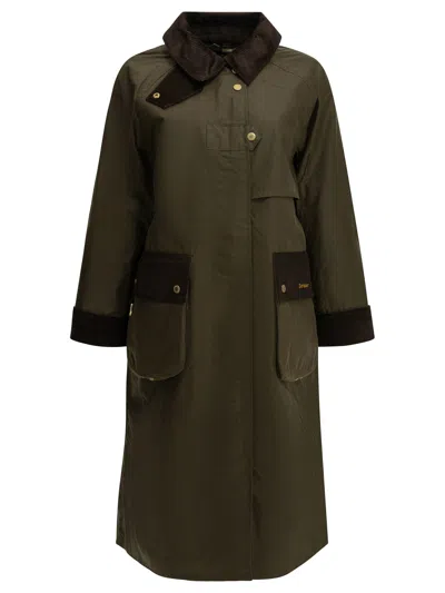Barbour "kirkless" Raincoat In Brown