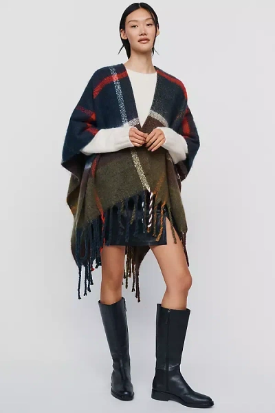 Barbour Kirkless Tartan Scarf In Blue