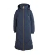 Barbour Kirkton Longline Puffer Coat In Navy