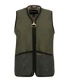 Barbour Quilted Borg-lined Vest In Black