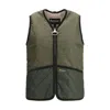 Barbour Two-tone Quilted Sleeveless Vest In Green