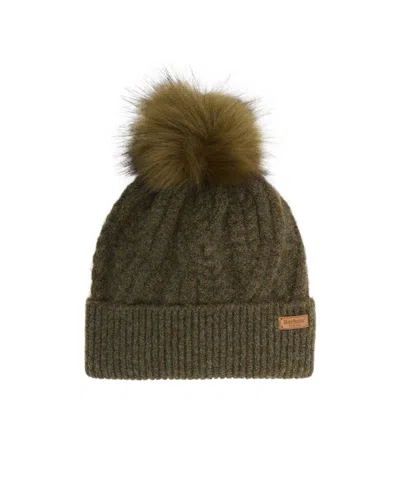 Barbour Knit Beanie In Green