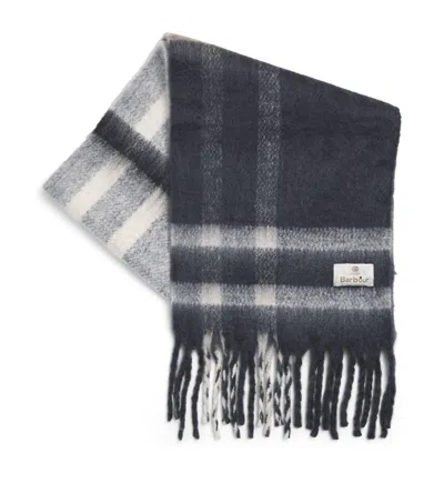 Barbour Knitted Bouclé Tartan Isla Scarf