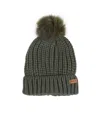 Barbour Knitting Hat In Green
