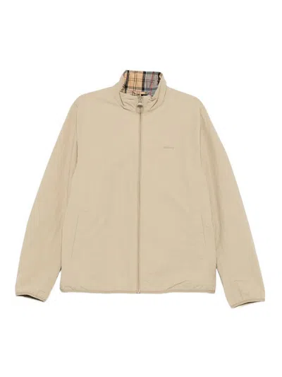 Barbour Korbel Jacket Reversible With Tartan Lining In Neutral