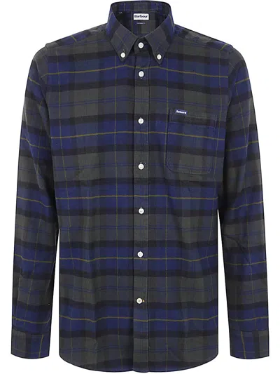 Barbour Man Shirt Dark Green Size 3xl Cotton