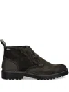 Barbour Lace-up Panelled Boots In Multi