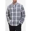 Barbour Laggon Tailored Fit Plaid Cotton Button-down Shirt In Bleached Pine Tartan