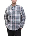 Barbour Laggon Tailored Fit Plaid Cotton Button-down Shirt In Bleached Pine