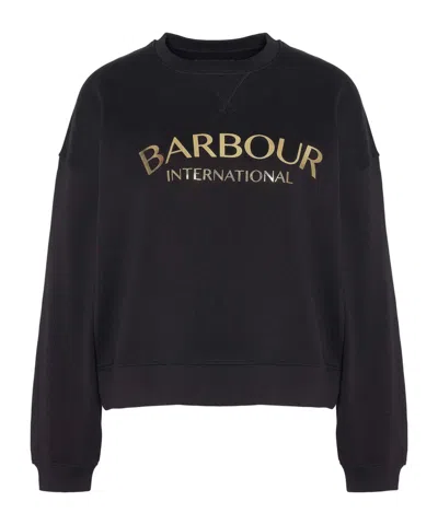Barbour Laia Logo Sweatshirt In Black