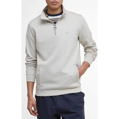 Barbour Lambeth Quarter Zip In Gray