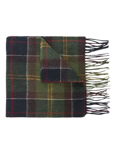 Barbour Lambswool & Cashmere Scarf For Men In Green