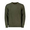 Barbour Lambswool Blend Sweater With Classic Crew Neck In Green