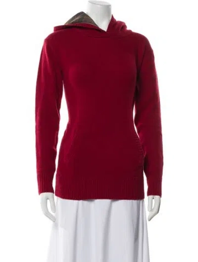 Pre-owned Barbour Lambswool Sweater In Red