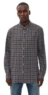Barbour Lanark Tartan Tailored Shirt Midnight Oak Tartan In Multi