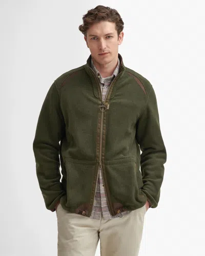 Barbour Langdale Mens Fleece Jacket In Green