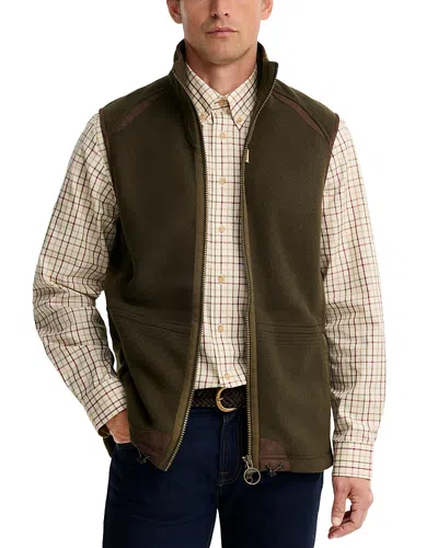 Barbour Langdale Stand Collar Zip Gilet In Green