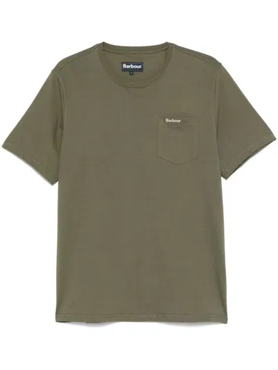 Barbour Langdon Pocket Tee In Green