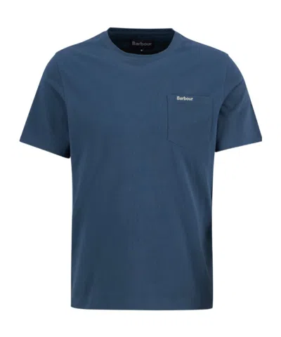 Barbour Langdon Pocket T-shirt In Blue