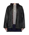 Barbour Lapel Long Sleeve Casual Jacket In Black
