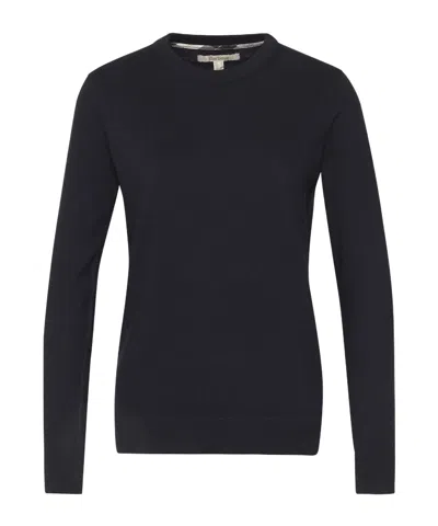 Barbour Lavender Knitted Jumper In Black