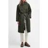 Barbour Lavender Waterproof Hooded Coat In Olive