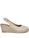 Barbour Hazel Womens Suede Espadrilles In Neutral
