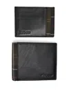 Barbour Leather Wallet And Card Holder In Black