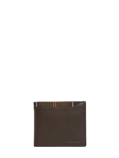 Barbour Leather Wallet For Men In Brown