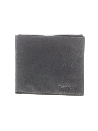 Pre-owned Barbour Leather Wallet In Gray