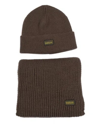 Barbour Sweeper Legacy Beanie In Brown
