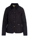 Barbour Blue Liddesdale Down Jacket In Black