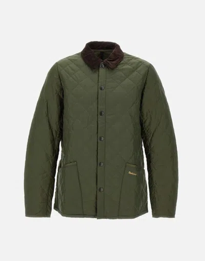 Barbour Liddesdale Quilt Military Green Jacket In Brown