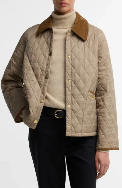 Barbour Liddesdale Quilted Barn Jacket In Brown