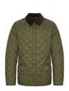 Barbour Heritage Liddesdale Corduroy-collar Padded Jacket In Green