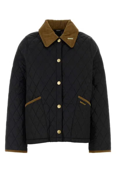 Barbour Liddesdale Quilted Nylon Jacket In Black