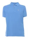 Barbour Light Blue Polo In Blue