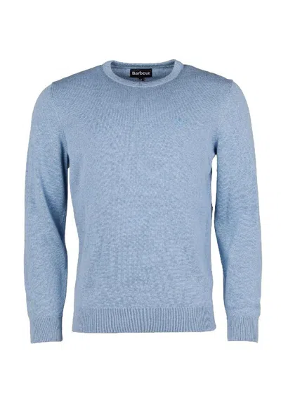 Barbour Lightweight Cotton Sweater In Dark Chambray