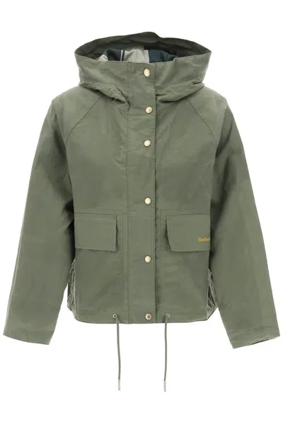 Barbour Lightweight Hooded Jacket For Women In Green