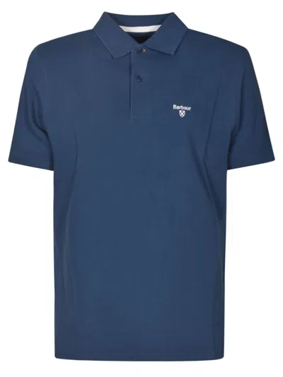 Barbour Lightweight Polo Shirt In Deep Blue