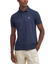 Barbour Short-sleeved Polo Shirt In Blue