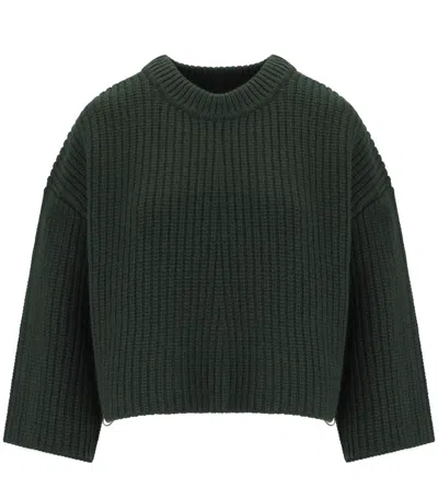 Barbour Lilian Green Crewneck Sweater