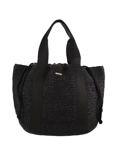 Barbour Lily Beach Tote Bag In Black